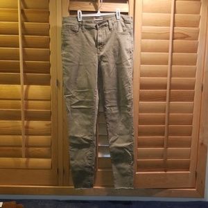 Skinny green madewell pants